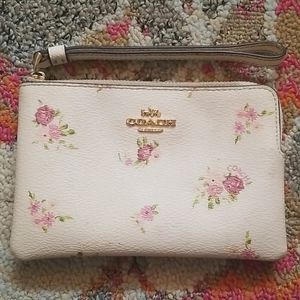 Coach Floral Wristlet